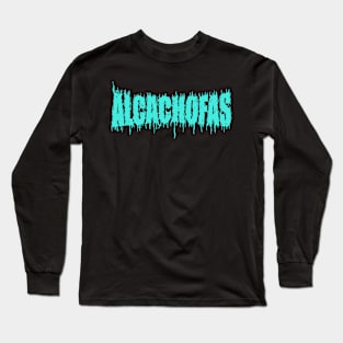 Alcachofas blue Long Sleeve T-Shirt